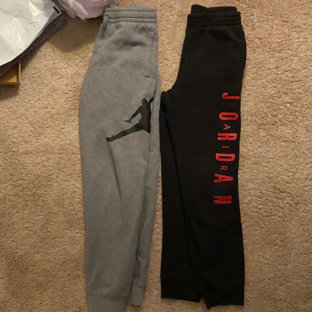 2 pair BOYS Jordan jogger sweatpants
